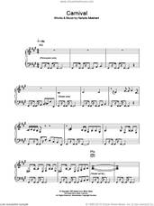 Cover icon of Carnival sheet music for voice, piano or guitar by Natalie Merchant, intermediate skill level