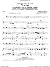 Cover icon of Newsies (Choral Medley) sheet music for orchestra/band (bass) by Alan Menken, Jack Feldman, Newsies (Musical) and Roger Emerson, intermediate skill level