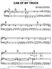 Cover icon of Cab Of My Truck sheet music for voice, piano or guitar by Dierks Bentley, Brett Beavers and Mark Nesler, intermediate skill level