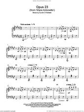 Cover icon of Opus 23 (from Marie Antoinette) sheet music for piano solo by Dustin O'Halloran, classical score, intermediate skill level
