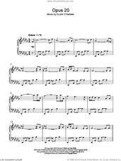 Cover icon of Opus 20 sheet music for piano solo by Dustin O'Halloran, classical score, intermediate skill level