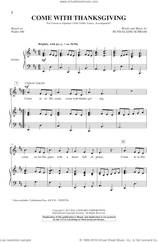 Cover icon of Come With Thanksgiving sheet music for choir (Unison) by Ruth Elaine Schram, intermediate skill level