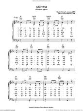 Cover icon of Aftenvind - Afsvales Gerne sheet music for voice, piano or guitar by Rene A. Jensen and Poul Feldvoss, intermediate skill level