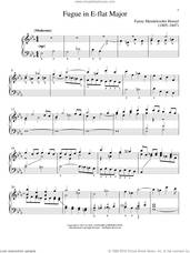 Cover icon of Fugue In E-Flat Major sheet music for piano solo by Gail Smith, Fanny Mendelssohn and Fanny Mendelssohn Hensel, classical score, intermediate skill level
