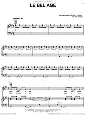 Cover icon of Le Bel Age sheet music for voice, piano or guitar by Pat Benatar, Guy Gaglio and Robert Tepper, intermediate skill level