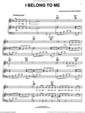 Cover icon of I Belong To Me sheet music for voice, piano or guitar by Jessica Simpson and Diane Warren, intermediate skill level