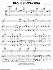 Cover icon of Heart Shaped Box sheet music for voice, piano or guitar by Nirvana and Kurt Cobain, intermediate skill level