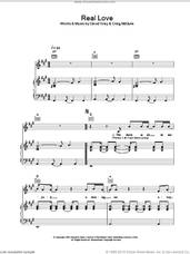 Cover icon of Real Love sheet music for voice, piano or guitar by David Gray and Craig McClune, intermediate skill level