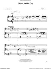 Cover icon of Glitter And Be Gay sheet music for voice and piano by Leonard Bernstein and Richard Wilbur, intermediate skill level