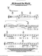 Cover icon of All Around The World sheet music for ukulele by Justin Bieber, intermediate skill level