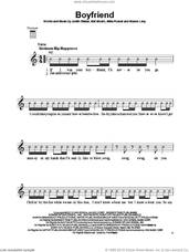 Cover icon of Boyfriend sheet music for ukulele by Justin Bieber, intermediate skill level