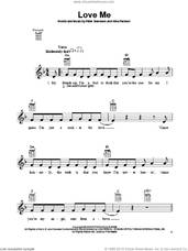 Cover icon of Love Me sheet music for ukulele by Justin Bieber, intermediate skill level