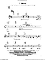 Cover icon of U Smile sheet music for ukulele by Justin Bieber, intermediate skill level