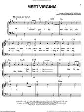 Cover icon of Meet Virginia sheet music for piano solo by Train, easy skill level