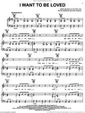 Cover icon of I Want To Be Loved sheet music for voice, piano or guitar by Bon Jovi, John Shanks and Richie Sambora, intermediate skill level