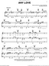 Cover icon of Any Love sheet music for voice, piano or guitar by Luther Vandross and Marcus Miller, intermediate skill level