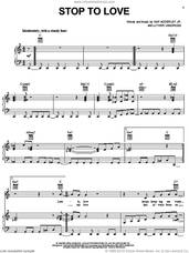 Cover icon of Stop To Love sheet music for voice, piano or guitar by Luther Vandross and Nat Adderley, Jr., intermediate skill level