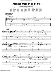 Cover icon of Making Memories Of Us sheet music for guitar solo (easy tablature) by Keith Urban and Rodney Crowell, easy guitar (easy tablature)