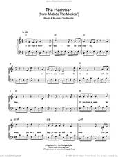 Cover icon of The Hammer ('From Matilda The Musical') sheet music for piano solo by Tim Minchin, easy skill level
