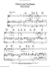 Cover icon of I Fall In Love Too Easily sheet music for voice, piano or guitar by Frank Sinatra, Jule Styne and Sammy Cahn, intermediate skill level