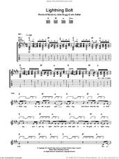 Cover icon of Lightning Bolt sheet music for guitar (tablature) by Jake Bugg and Iain Archer, intermediate skill level