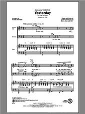 Cover icon of Yesterday sheet music for choir (SAB: soprano, alto, bass) by Mark Brymer, intermediate skill level