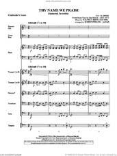 Cover icon of Thy Name We Praise (Immortal, Invisible) (COMPLETE) sheet music for orchestra/band (Brass) by Robert Sterling, intermediate skill level