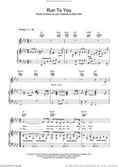 Cover icon of Run To You sheet music for voice, piano or guitar by Whitney Houston, Allan Rich and Jud Friedman, intermediate skill level