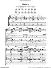 Cover icon of Battery sheet music for guitar (tablature) by Metallica, James Hetfield and Lars Ulrich, intermediate skill level