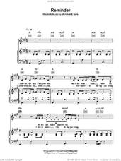 Cover icon of Reminder sheet music for voice, piano or guitar by Mumford & Sons, intermediate skill level
