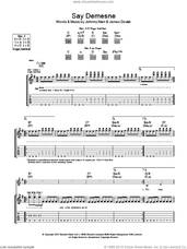 Cover icon of Say Demesne sheet music for guitar (tablature) by James Doviak and Johnny Marr, intermediate skill level