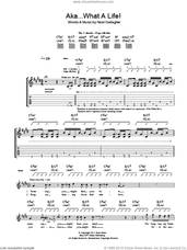 Cover icon of AKA... What A Life! sheet music for guitar (tablature) by Noel Gallagher's High Flying Birds and Noel Gallagher, intermediate skill level