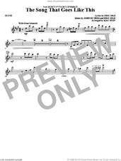 Cover icon of The Song That Goes like This sheet music for orchestra/band (flute) by Mac Huff, Eric Idle and John Du Prez, intermediate skill level