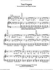 Cover icon of Two Fingers sheet music for voice, piano or guitar by Jake Bugg and Iain Archer, intermediate skill level