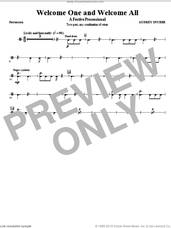Cover icon of Welcome One And Welcome All, a festive processional sheet music for orchestra/band (percussion) by Audrey Snyder, intermediate skill level