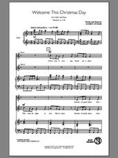 Cover icon of Welcome This Christmas Day sheet music for choir (2-Part) by Audrey Snyder, intermediate duet