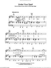 Cover icon of Under Your Spell sheet music for voice, piano or guitar by Bob Dylan and Carole Bayer Sager, intermediate skill level