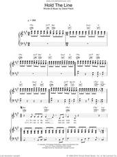 Cover icon of Hold The Line sheet music for voice, piano or guitar by Toto and David Paich, intermediate skill level