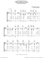 Cover icon of Skumleskumring sheet music for voice, piano or guitar by Rene A. Jensen and Niels Brunse, intermediate skill level