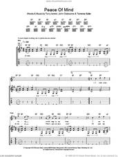 Cover icon of Peace Of Mind sheet music for guitar (tablature) by Black Sabbath, John Osbourne, Terrence Butler and Tony Iommi, intermediate skill level