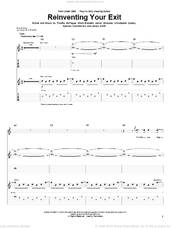 Cover icon of Reinventing Your Exit sheet music for guitar (tablature) by Underoath, Aaron Gillespie, Christopher Dudley, Grant Brandell, James Smith, Spencer Chamberlain and Timothy McTague, intermediate skill level