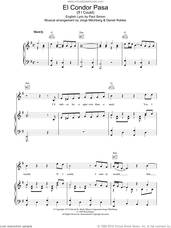 Cover icon of El Condor Pasa (If I Could) sheet music for voice, piano or guitar by Simon & Garfunkel, Daniel Robles, Jorge Milchberg and Miscellaneous, intermediate skill level