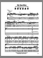 Cover icon of My Sacrifice sheet music for guitar (tablature) by Creed, intermediate skill level
