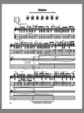 Cover icon of Sister sheet music for guitar (tablature) by Creed, intermediate skill level