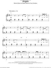 Cover icon of Angels sheet music for piano solo by Robbie Williams and Guy Chambers, easy skill level