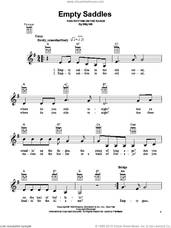 Cover icon of Empty Saddles sheet music for ukulele by Billy Hill, intermediate skill level