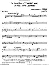 Cover icon of Do You Know What It Means to Miss New Orleans sheet music for orchestra/band (Bb clarinet) by Kirby Shaw, Eddie DeLange and Louis Alter, intermediate skill level