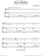 Cover icon of Silly People sheet music for voice and piano by Stephen Sondheim, intermediate skill level