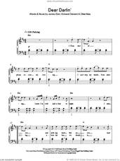 Cover icon of Dear Darlin' sheet music for piano solo by Olly Murs, Edward Drewett, James Eliot and Oliver Murs, easy skill level
