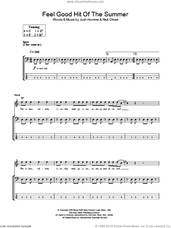 Cover icon of Feel Good Hit Of The Summer sheet music for bass (tablature) (bass guitar) by Queens Of The Stone Age, Josh Homme and Nick Oliveri, intermediate skill level